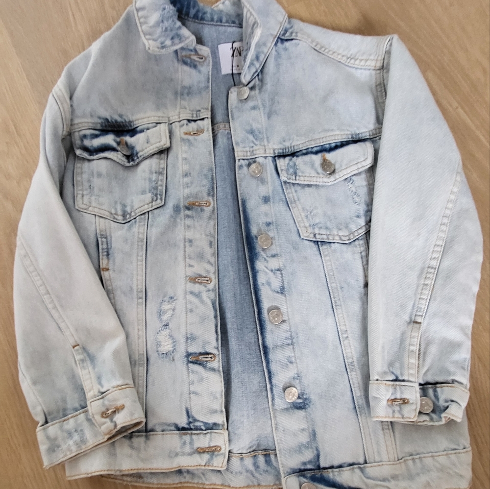 Zara jean jacket!